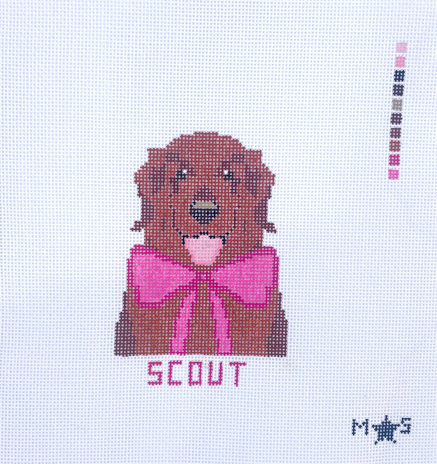 Valentine's Bow Golden Retriever