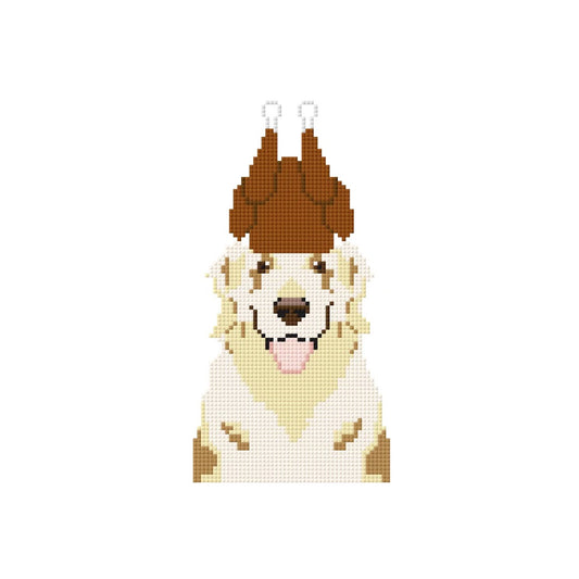 Thanksgiving Golden Retriever Digital Stitch Chart