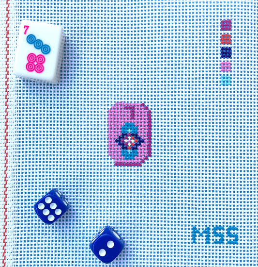 “7 Dot” Mahjong Tile Mini